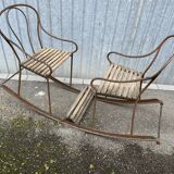 Double child swing old 1900