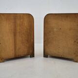 1938s Pair of Art Deco Bedside Tables, Czechoslovakia
