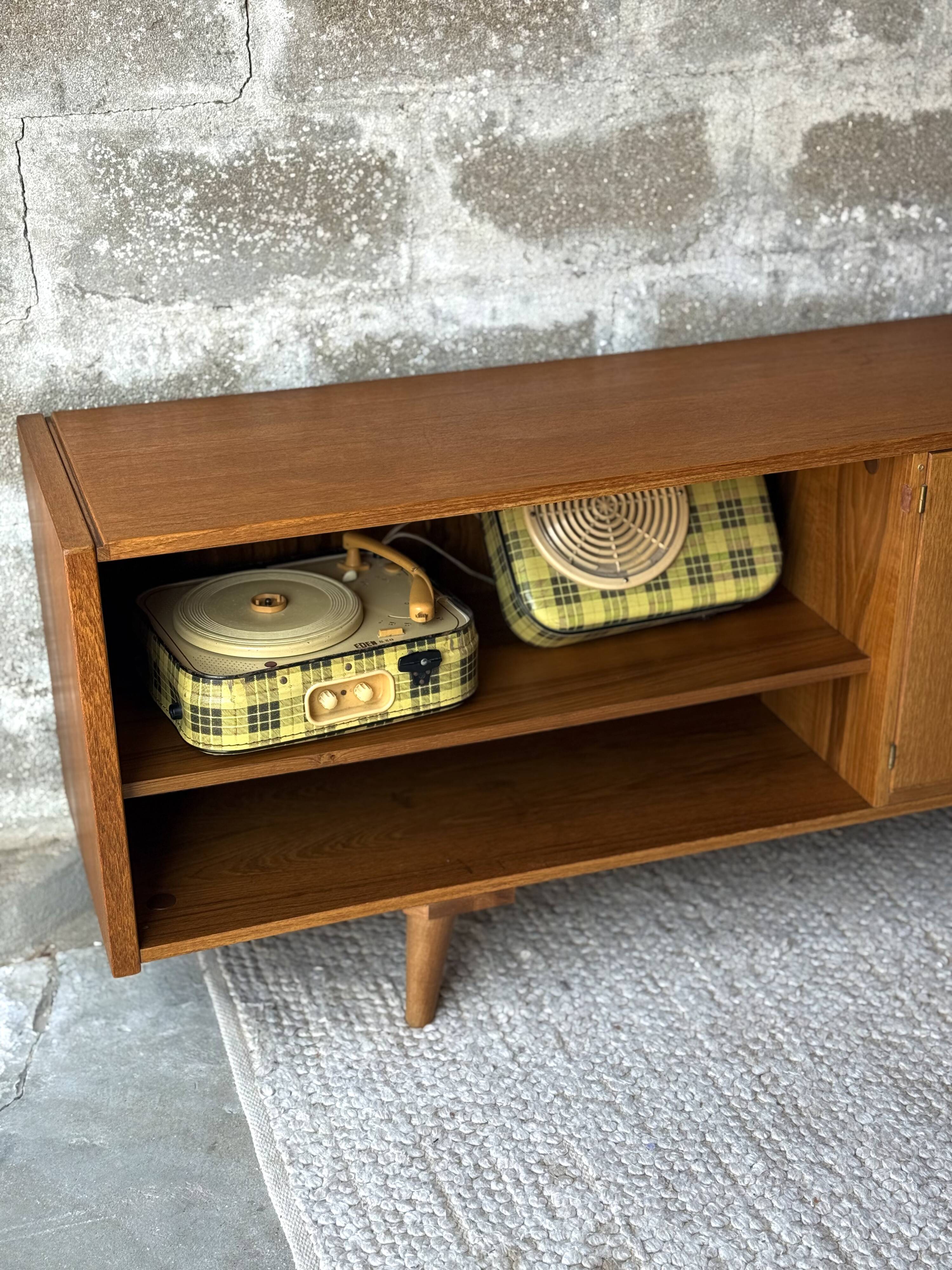 Vintage Scandinavian teak sideboard, 1970.
