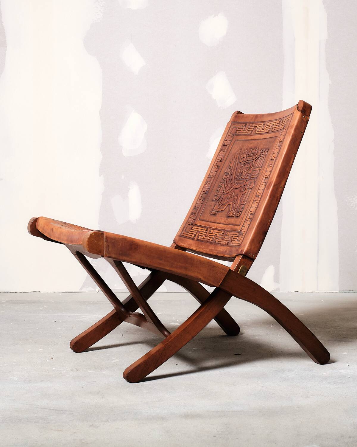 Set of 4 Angel’s Pazmino folding chairs, 1960’s