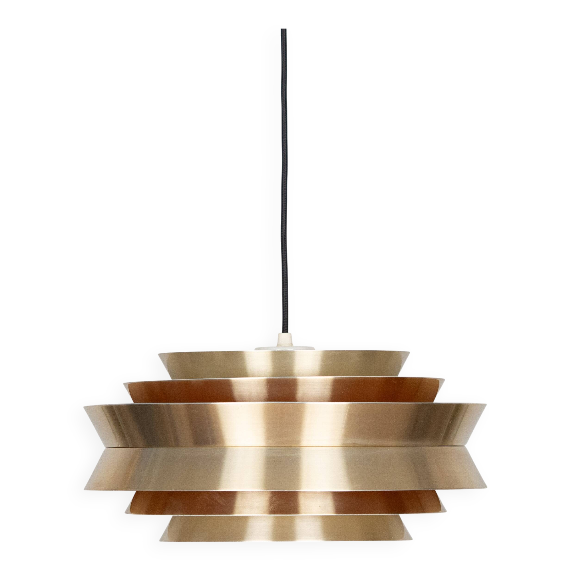 Swedish vintage pendant lamp Trava by Carl Thore, Granhaga, 1960s