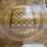 Louis XV style games table in marquetry