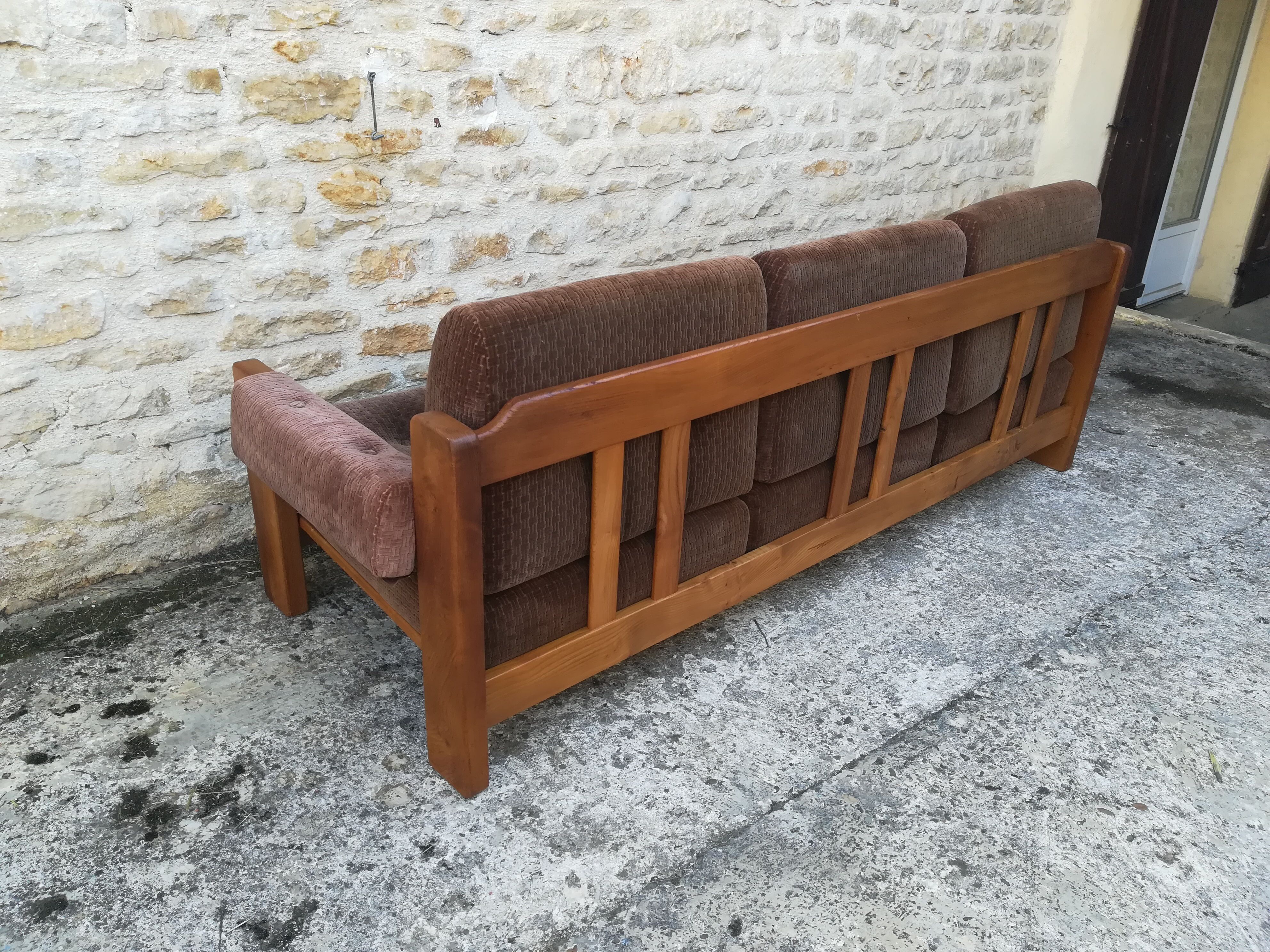 Scandinavian elm sofa