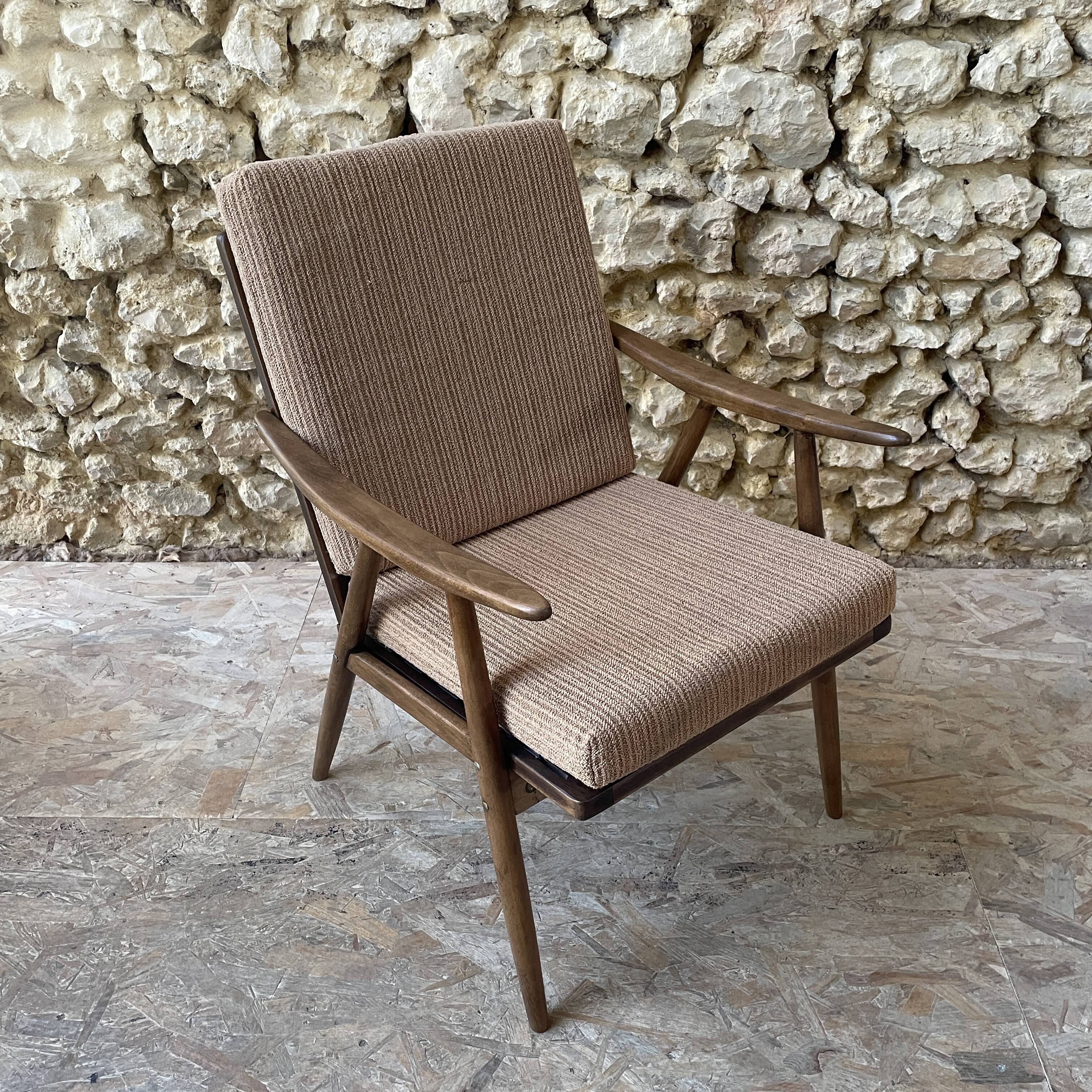 Fauteuil Thonet « Boomerang » années 50
