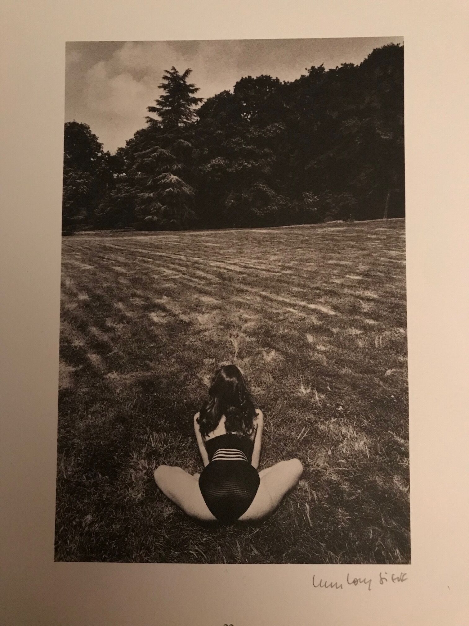 Heliography signed Jeanloup Sieff.