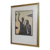 Swedish lithograph by Ake Holm 1960