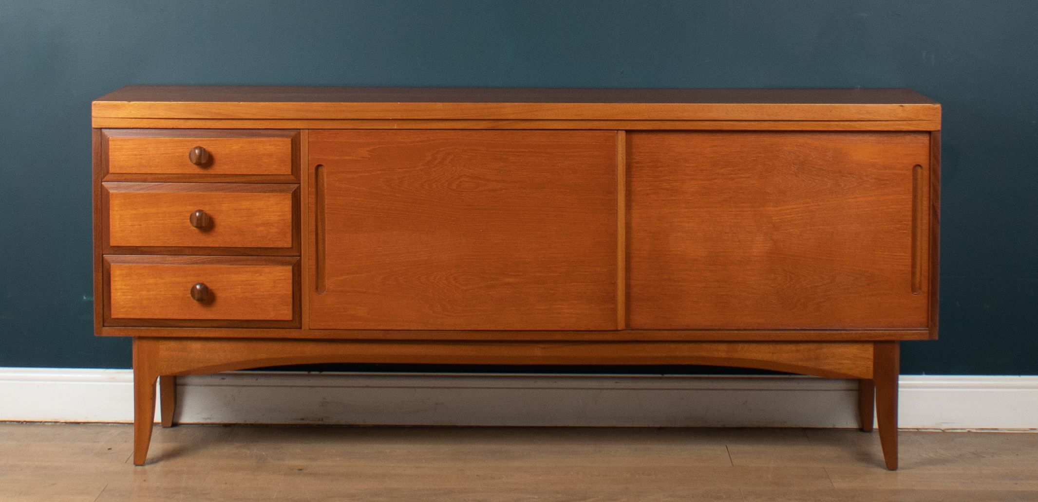 Retro Teak 1960s Short Sideboard By Uniflex