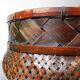 Pair of vintage nesting handmade Japanese woven bamboo baskets