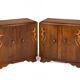 Pair of vintage art deco bedside tables from the 1950s