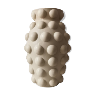 Vase Ernest en céramique beige