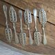 Set of 6 antique absinthe spoons Combault