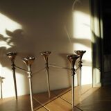 Scandinavian chrome modular candle holder 1960