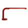 Red “Tube” Desk lamp designed by Anders Pehrson for Ateljé Lyktan, Sweden, 1970s