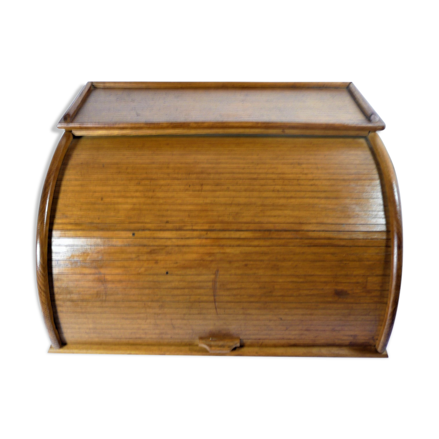 Wooden curtain desk binder