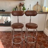 Pair of vintage bar stools 70s