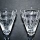 Set of 2 crystal liqueur glasses saint-louis micado 1930