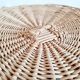Old rattan laundry basket