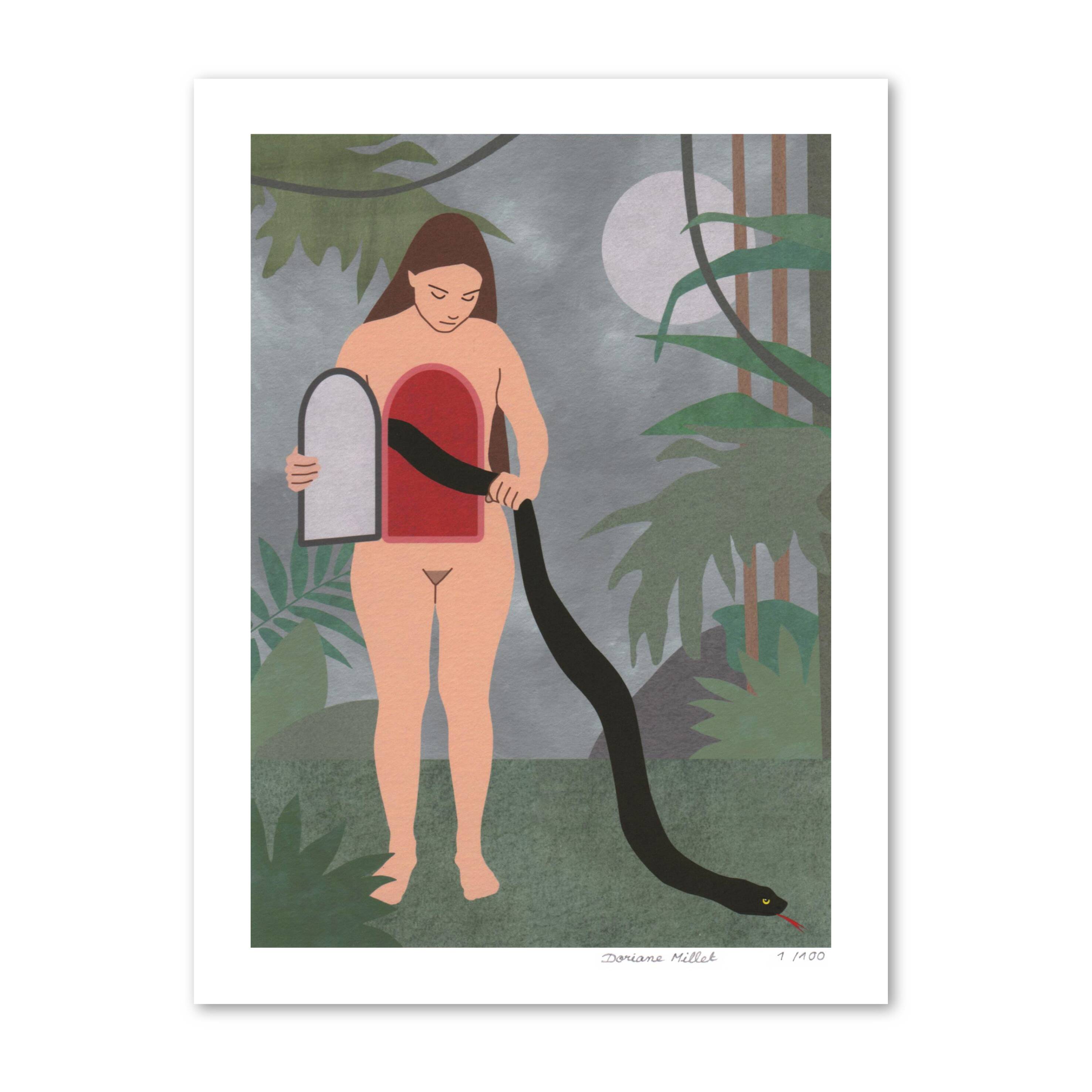 Old stories, 15x20 cm, signed and numbered print