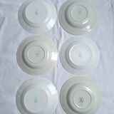 Assiettes creuses bleu vintage