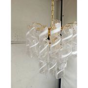 Murano Glass Virgola Chandelier by Simoeng