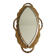 Large papier-mâché mirror, inlays and mirror marquetry.