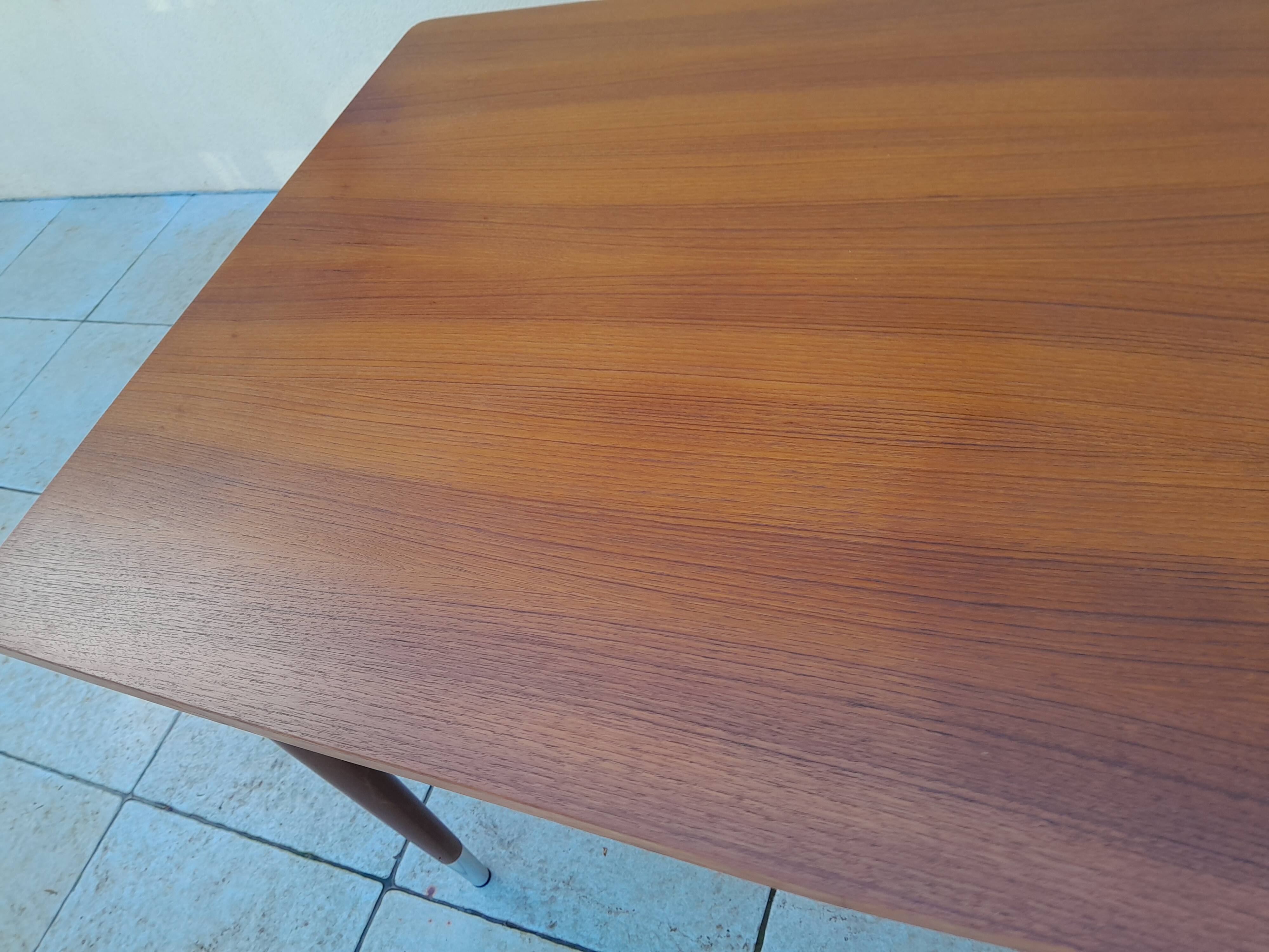 Scandinavian vintage extendable teak table 1950