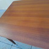 Scandinavian vintage extendable teak table 1950