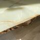 Table basse en marbre et bronze vintage
