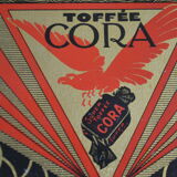 Advertising box toffee cora tole lithograph