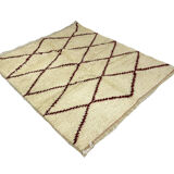 Handcrafted Moroccan Berber carpet 180 x 154 CM