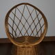 Vintage rattan children's armchair