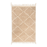 Berber carpet beni urain beige with diamond patterns 245 x 155 cm