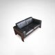 Bastiano 2-seater sofa by Afra & Tobia Scarpa for Knoll Int 1980s