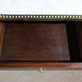 Small Chiffonnière Living Room Table in Mahogany, Louis XVI – 18th Century