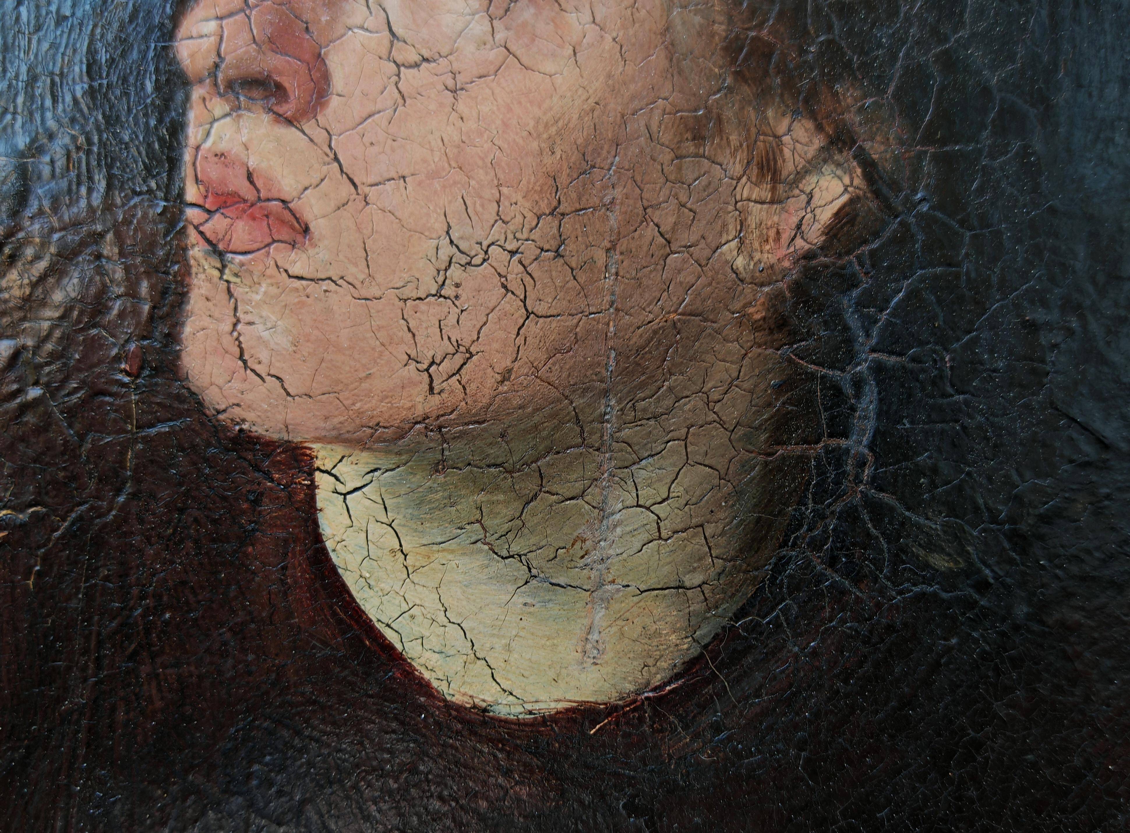 Oil painting Portrait of a woman 19th century