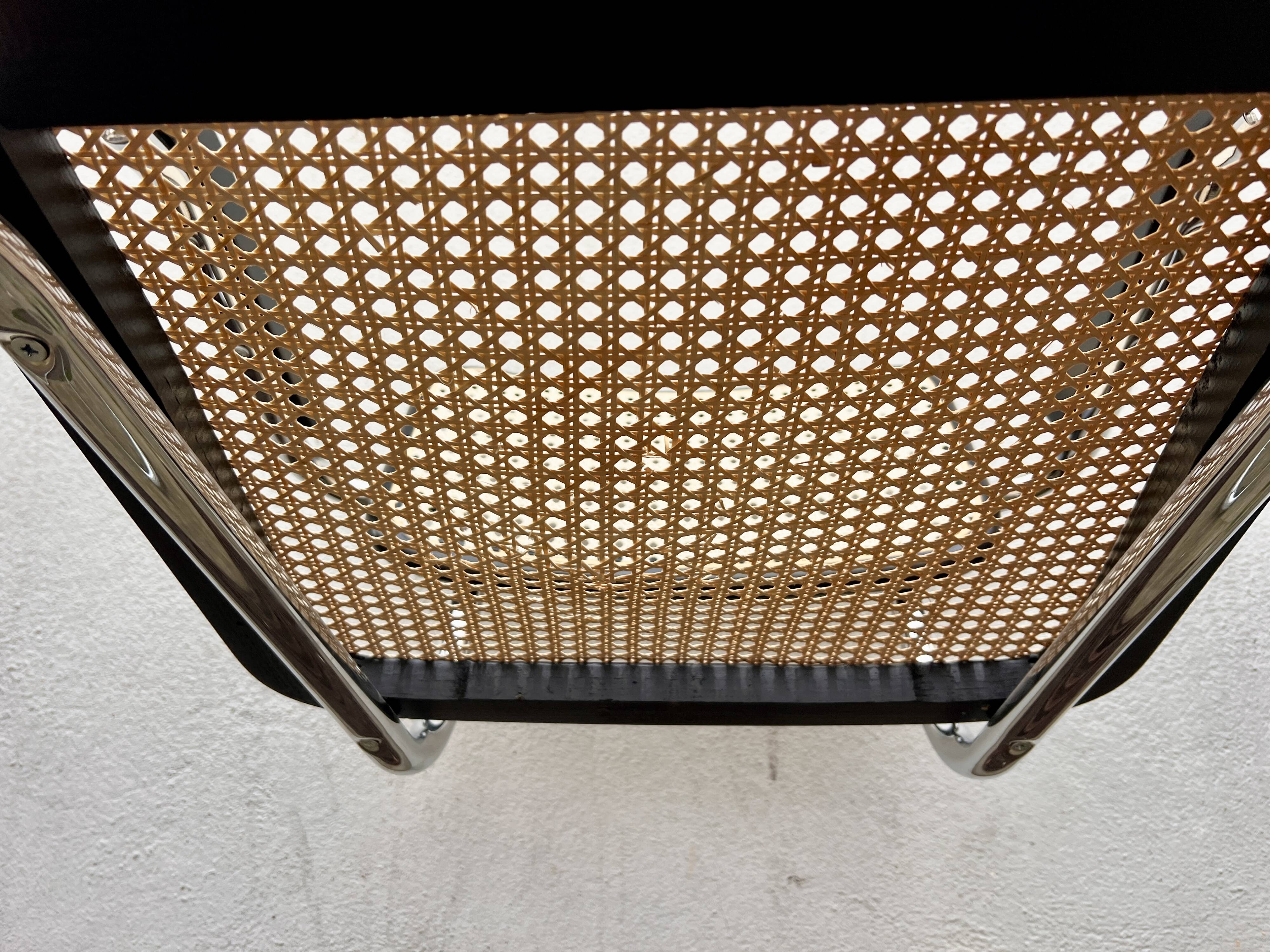 Set of 4 Marcel Breuer style armchair chairs