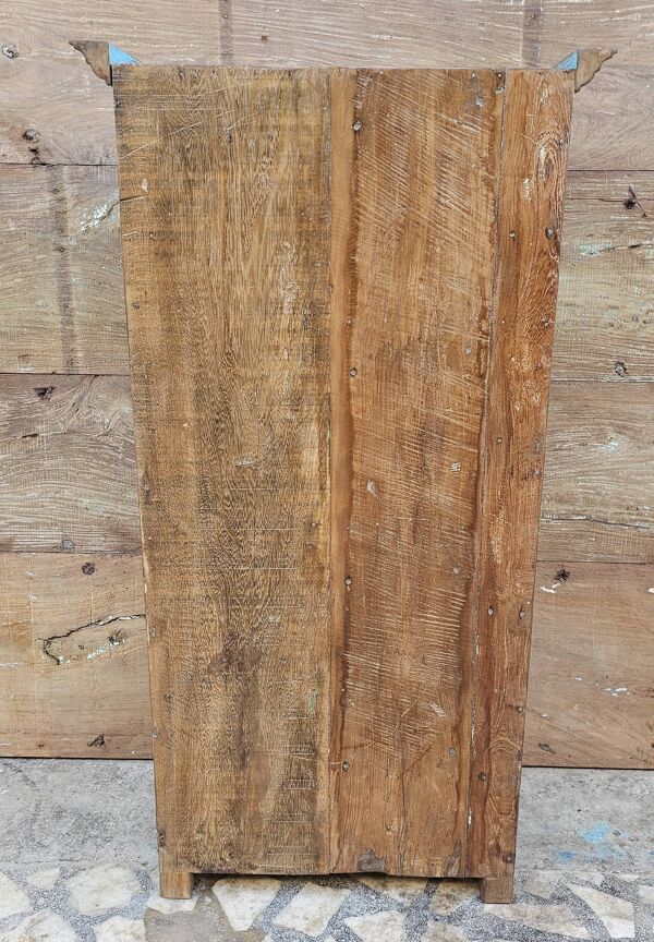 Ancien vaisselier tribal en teck birman