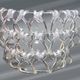 Art Deco Half-Moon Wall Light/Hot Water Bottle in Glass & Metal Links