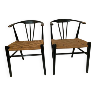 Paire de fauteuils scandinaves