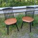 Paire chaises fanett par Ilmari Tapiovaara années 60