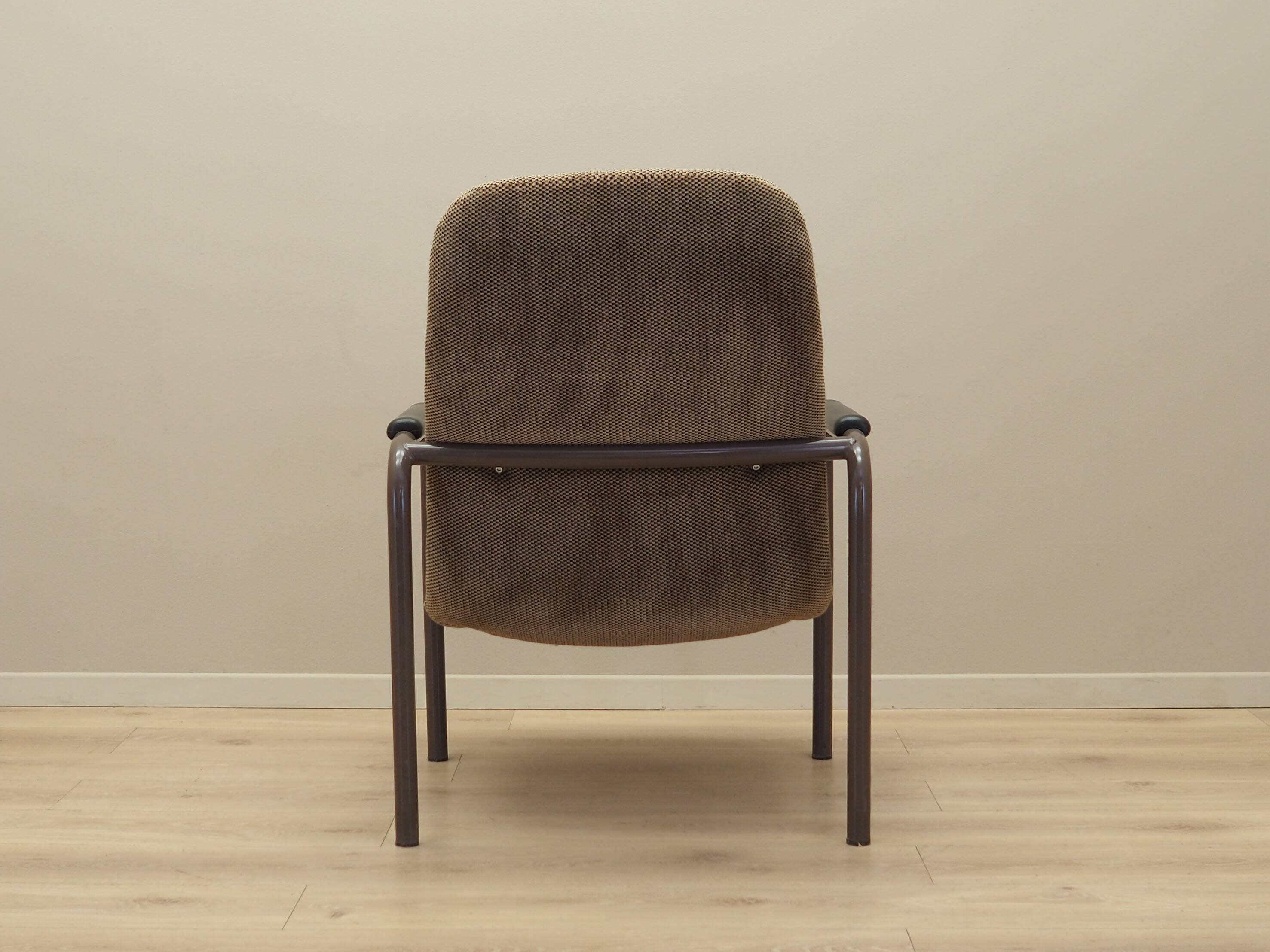 Brown armchair, Danish design, 1960s, production: Denmark