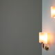 Pair of wall lamps Murano Vetri, Italy 1960s