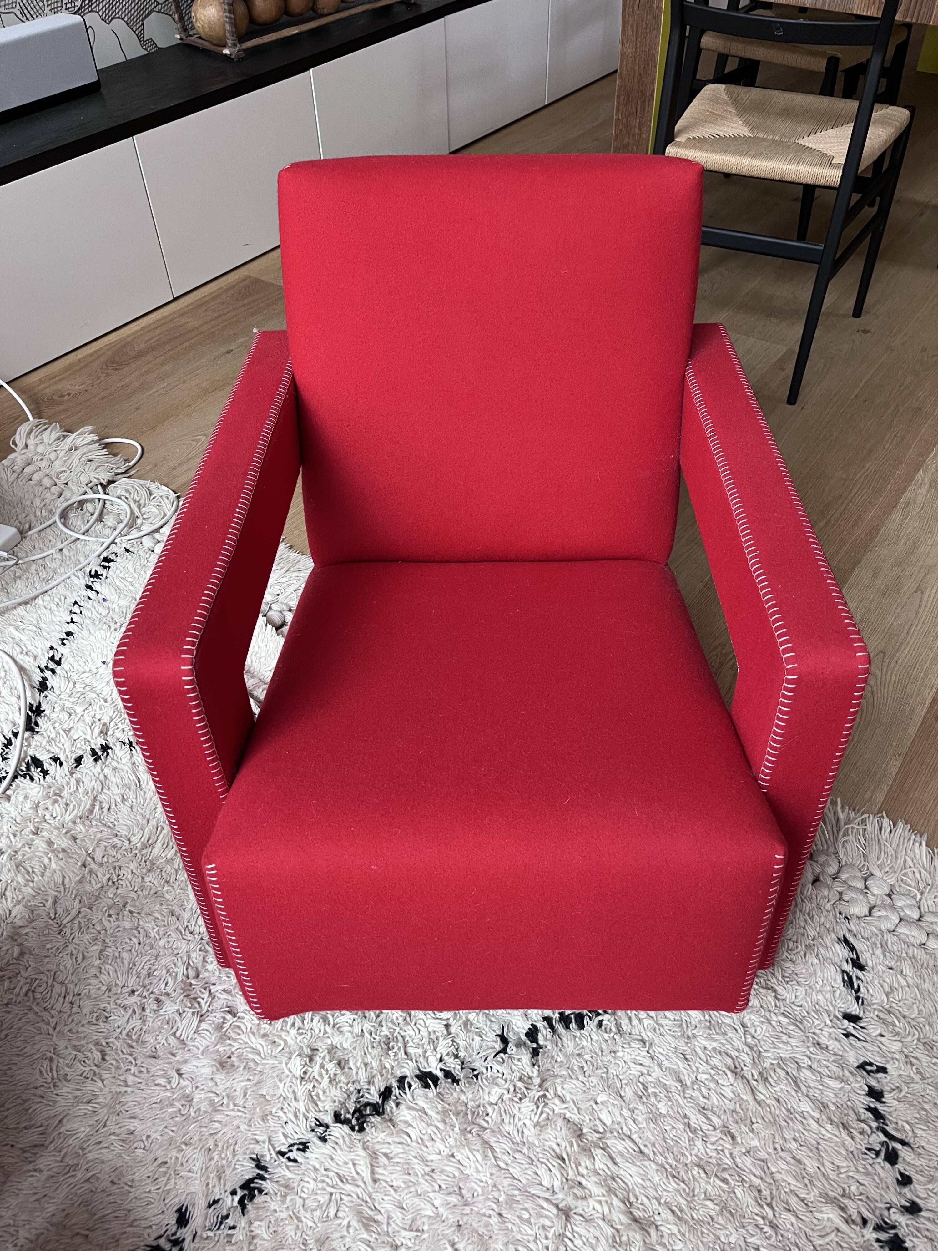 Utrecht armchair by Rietveld by Cassina