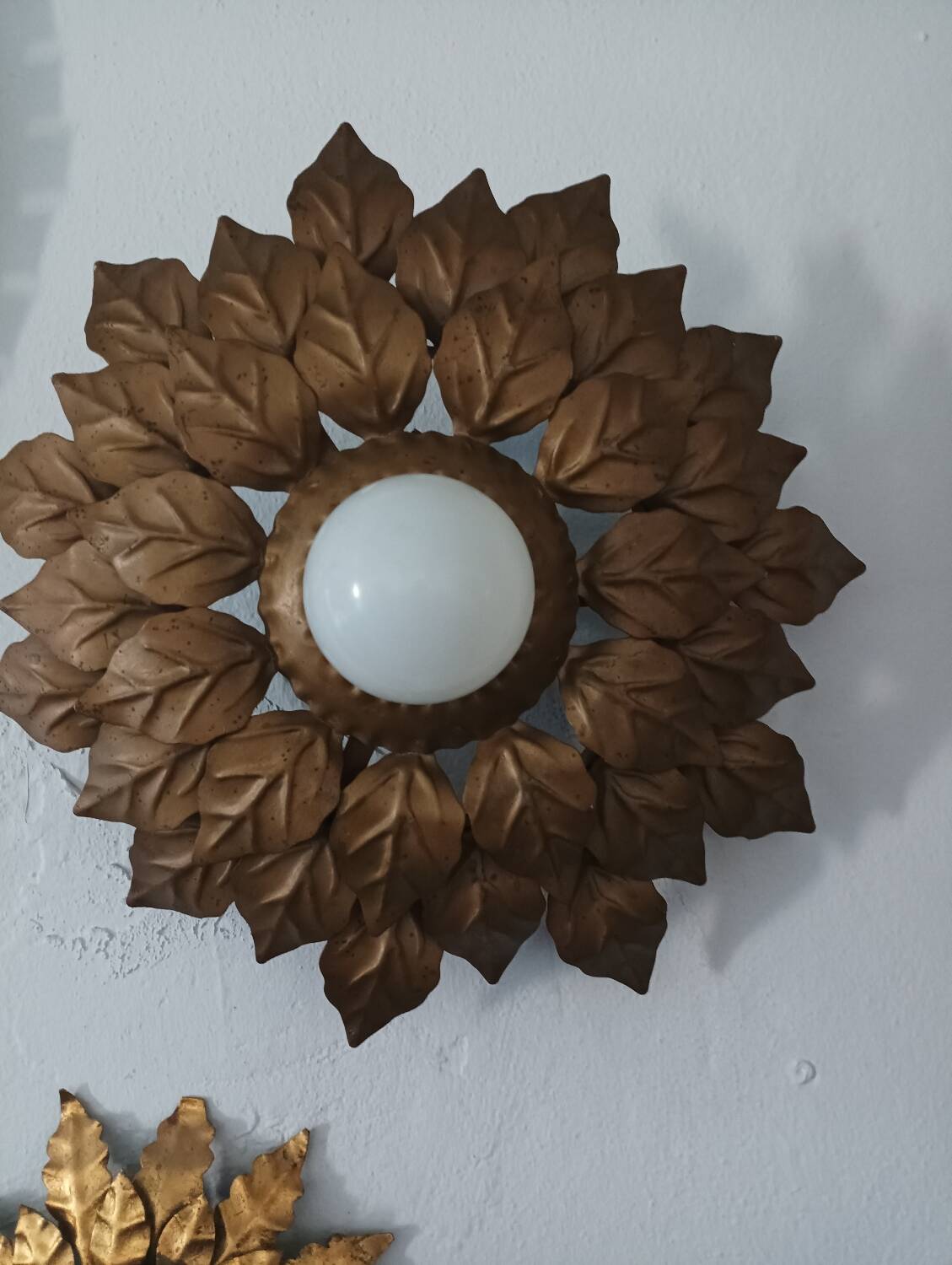 Plafonnier, feuilles de chou