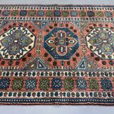 Turkish Kazak rug 270x166 cm vintage carpet, tribal handwoven large 2526
