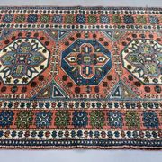 Turkish Kazak rug 270x166 cm vintage carpet, tribal handwoven large 2526