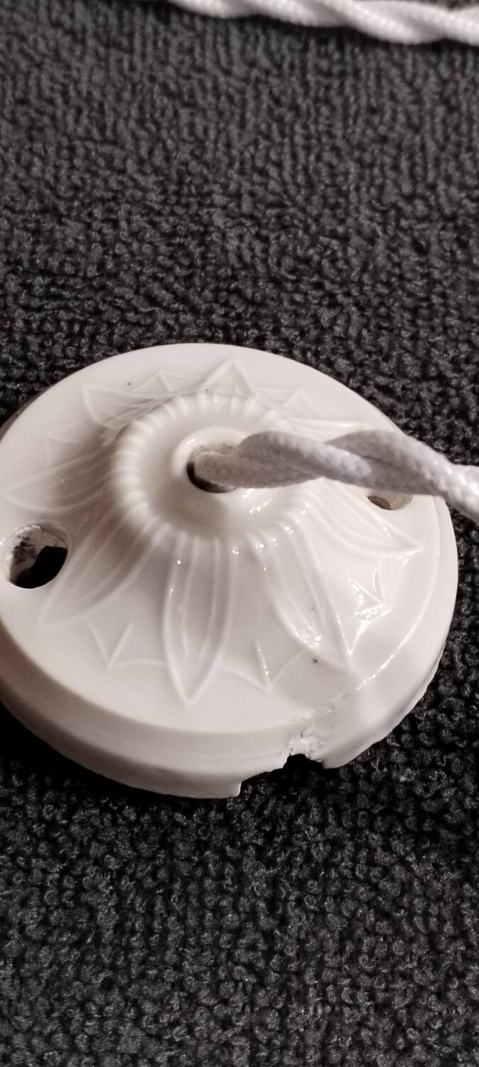 Clichy white glass portable lamp