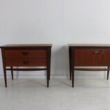 Sixties dutch design set of night stands by Louis van Teeffelen for Webe