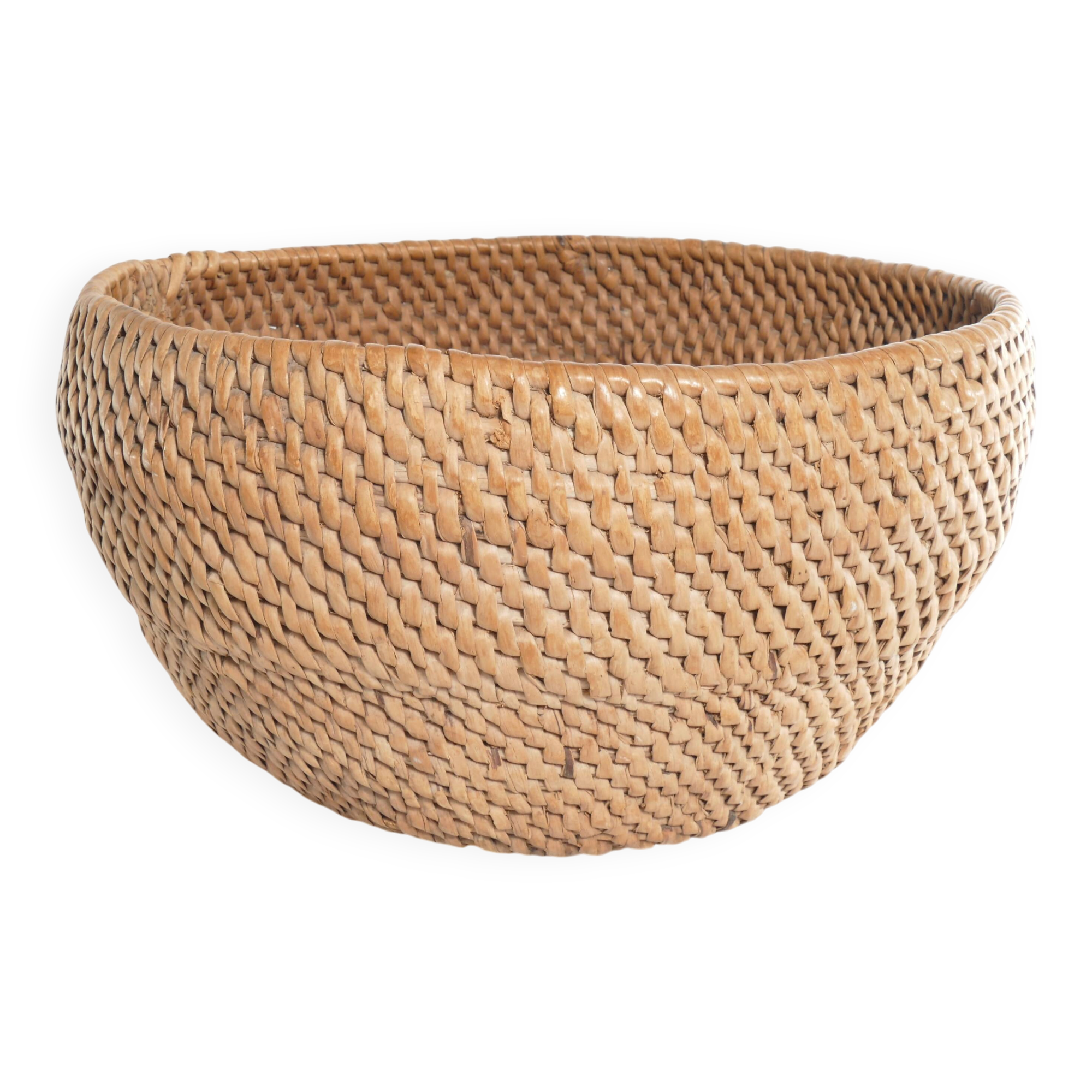 Swedish Folk Art Root Basket, Sweden 19th century