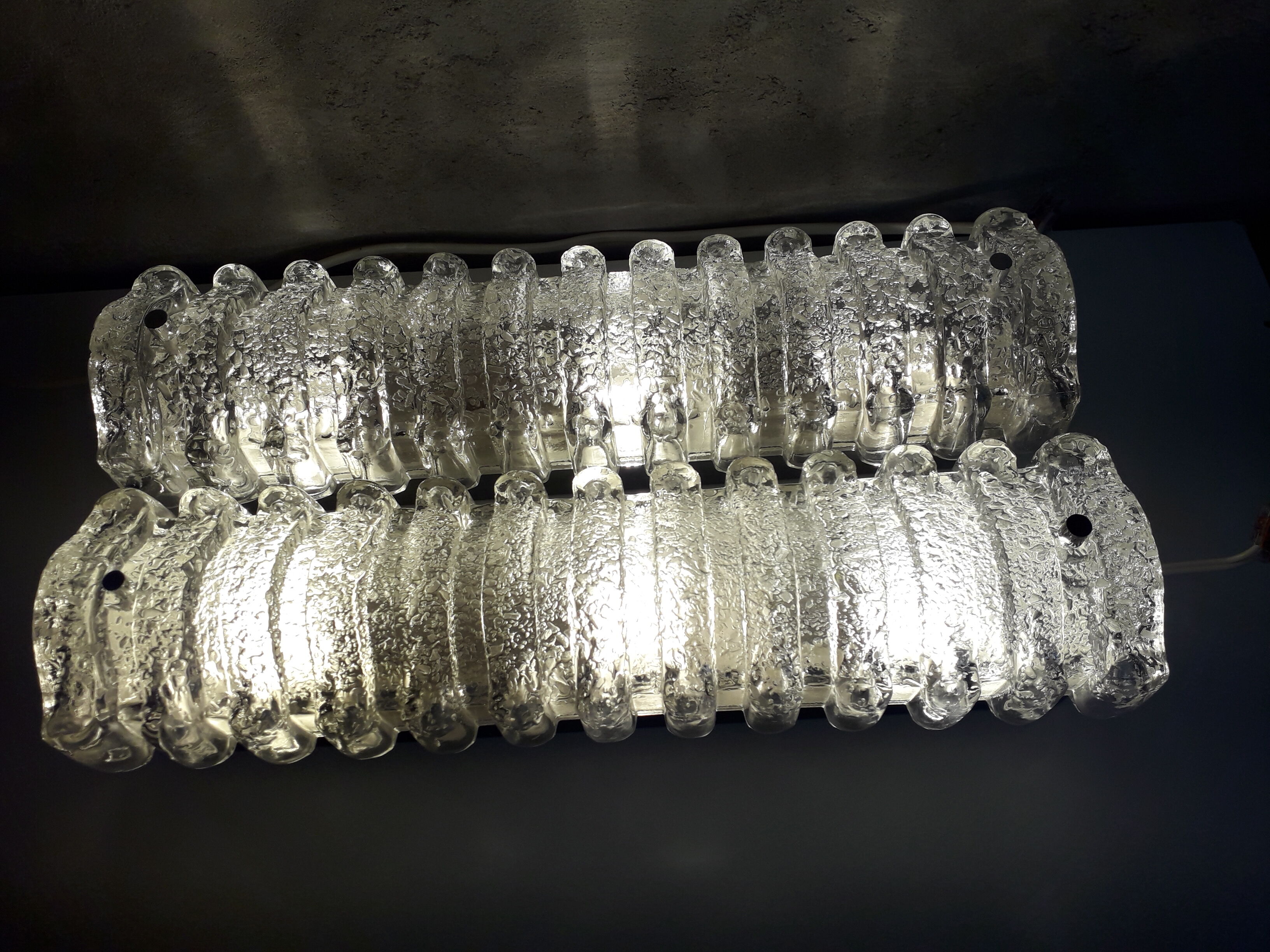 Pair of wall lamps Glashütte Limburg 70